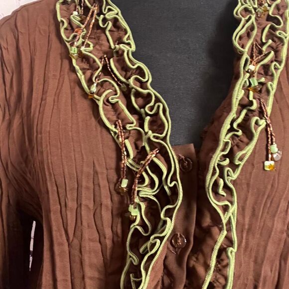 Unbranded Women's Brown Blouse - Picture 6 of 8